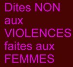 Dites NON aux VIOLENCES faites aux FEMMES